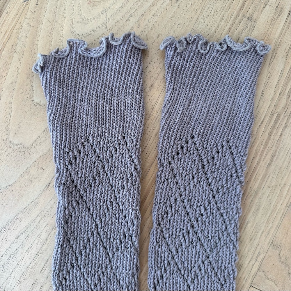 FREE PEOPLE Knit Boot Socks with Ruffle Edge - Picture 3 of 3
